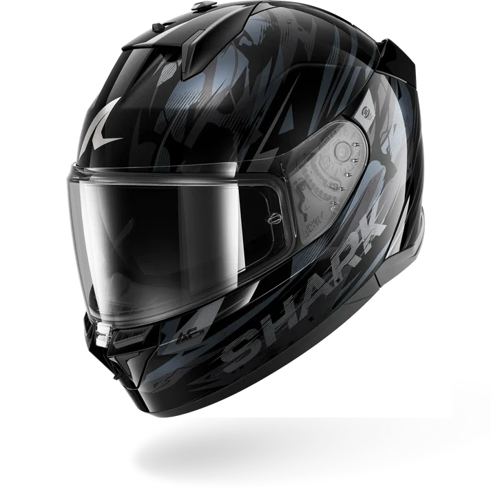 SHARK D-SKWAL 3 INKRIDER CASCO DE MOTO NEGRO ANTRACITA