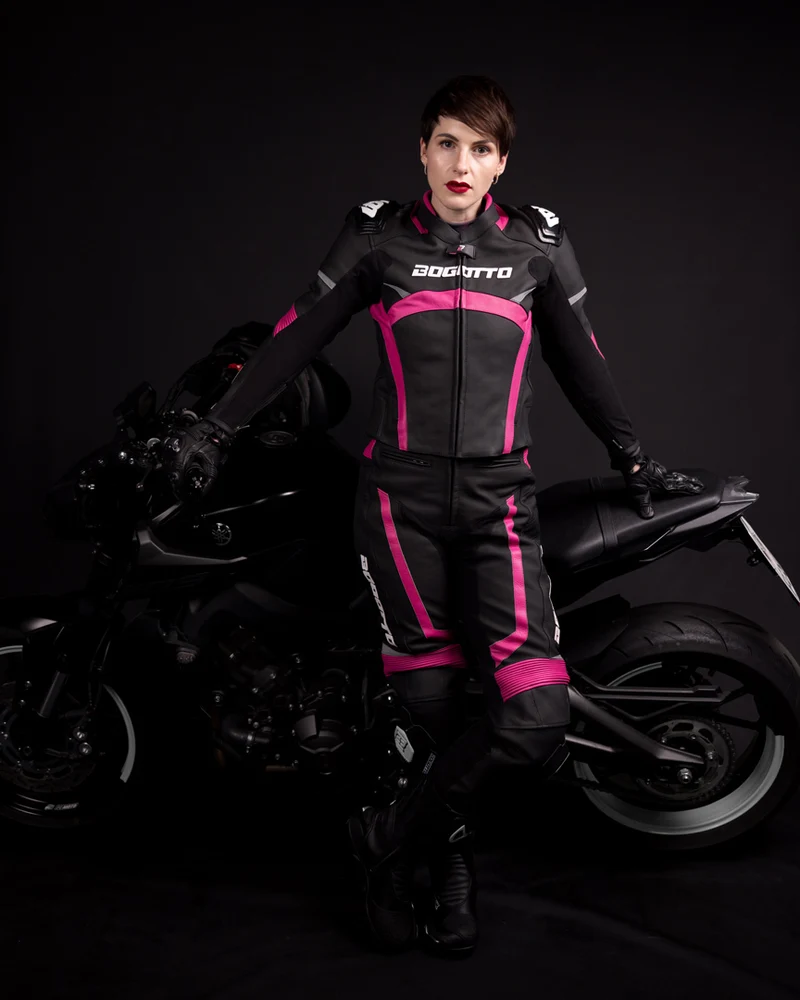 Bogotto Misano Two Piece Ladies Motorcycle Leather Suit