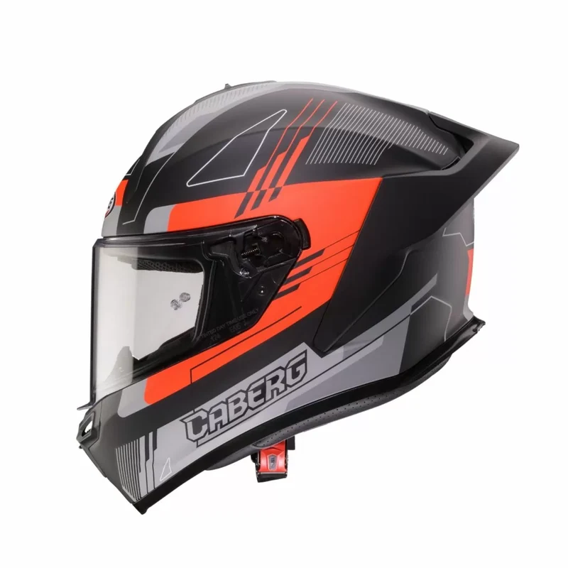 CABERG ROXTER COLT CASCO INTEGRAL MATT NEGRO ROJO FLÚOR GRIS