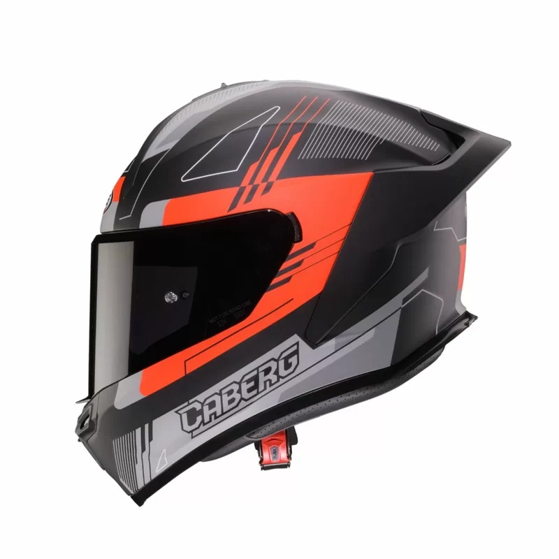 CABERG ROXTER COLT CASCO INTEGRAL MATT NEGRO ROJO FLÚOR GRIS