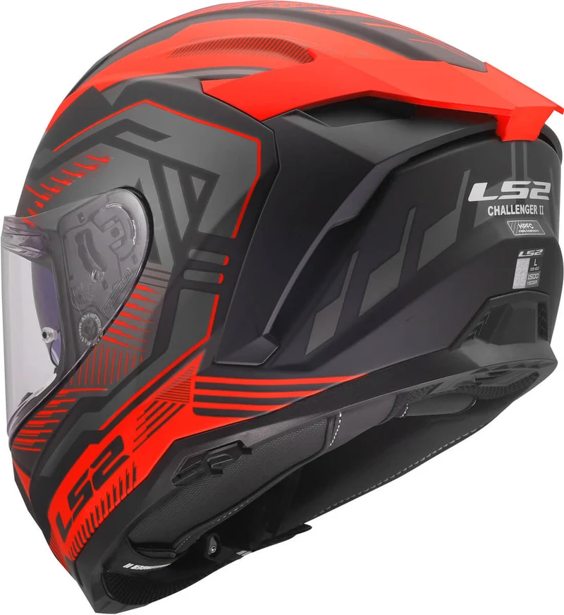 LS2 FF817 CHALLENGER II DRAVIX CASCO DE MOTO ROJO
