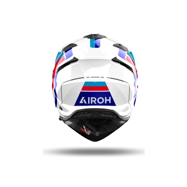 AIROH BANDIT HORN AVENTURA CASCO DE MOTO BLANCO BRILLO