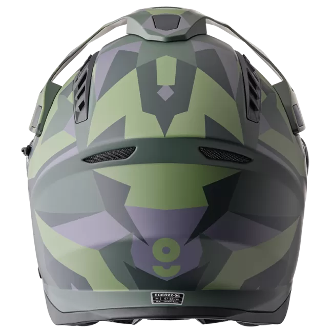 GMS ADVENTUS CASCO DE MOTO MATT NEGRO VERDE