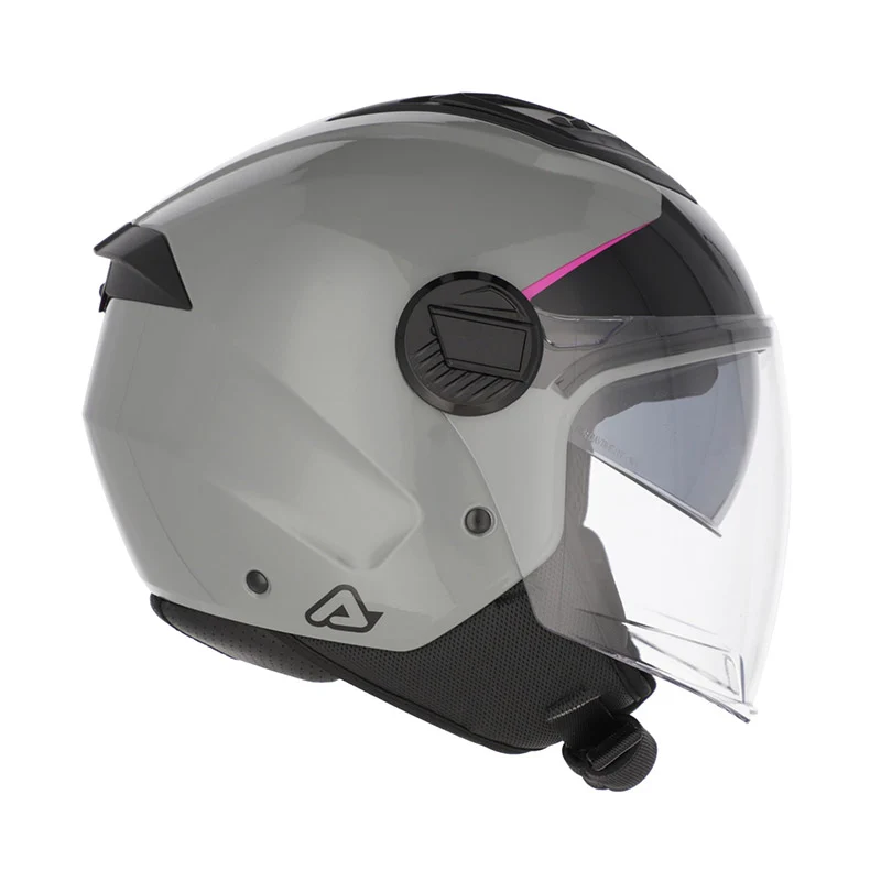 ACERBIS JET LEVANTE 532 CASCO AVENTURO DE MOTO GRIS ROSA