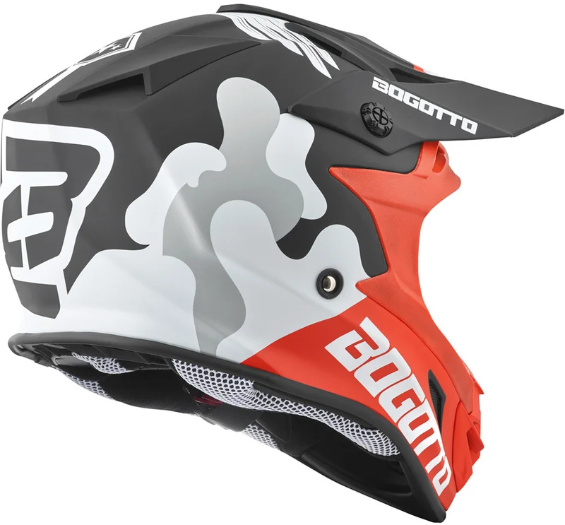 Bogotto V328 Camo Fiberglass Motocross Helmet