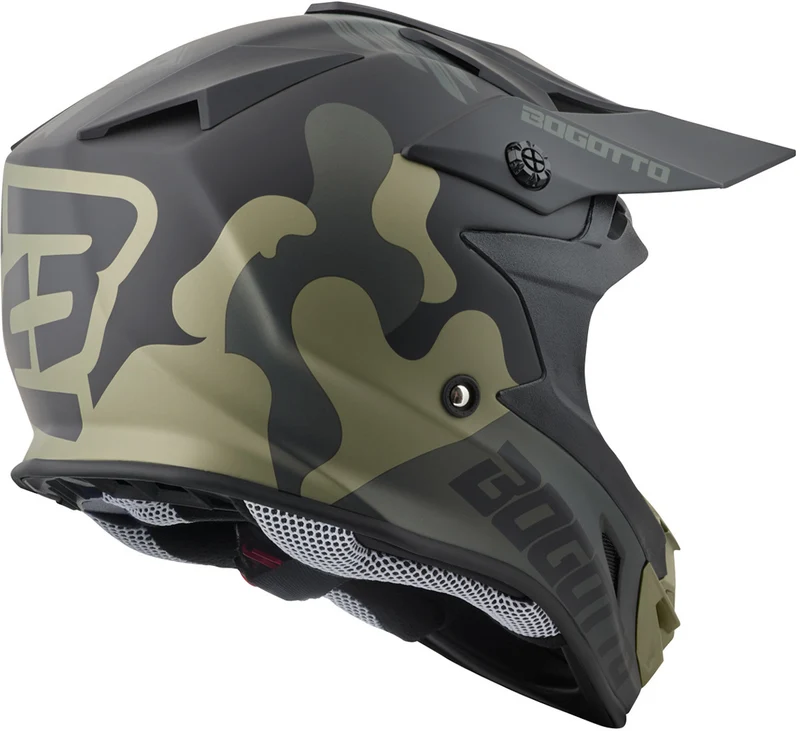 Bogotto V328 Camo Fiberglass Motocross Helmet