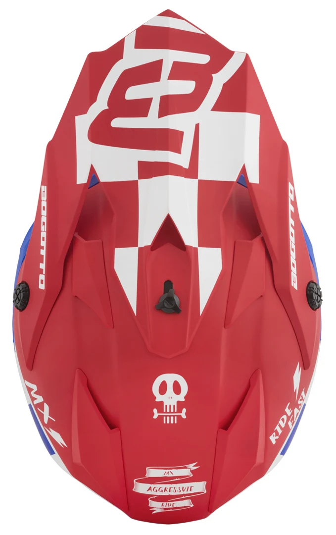 Bogotto V328 Xadrez Carbon Motocross Helmet