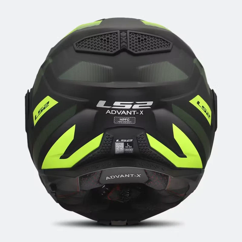 LS2 FF901 ADVANT X NOVA CASCO DE MOTO NEGRO H-V AMARILLO