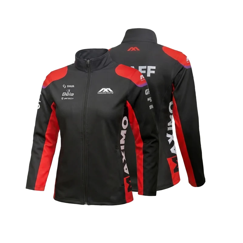 MAXIMO ZIPPER HOODIE MUJER SUBIMATION NEGRO