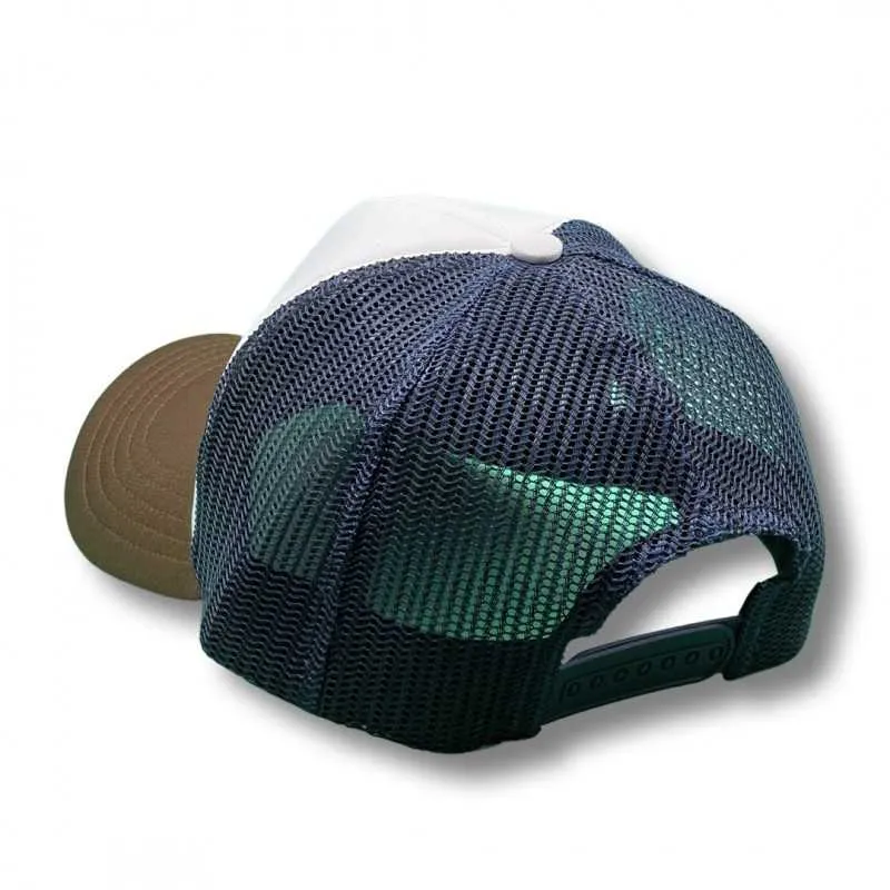 PURERACER GORRA WING LOGO BLANCO MARRON AZUL