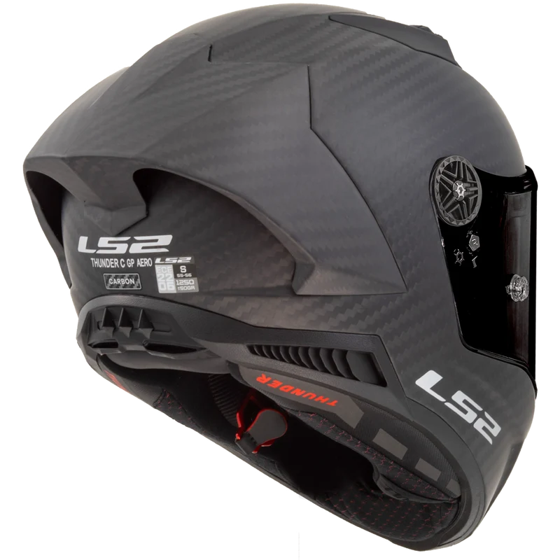 LS2 FF805 THUNDER GP AERO CASCO DE MOTO NEGRO