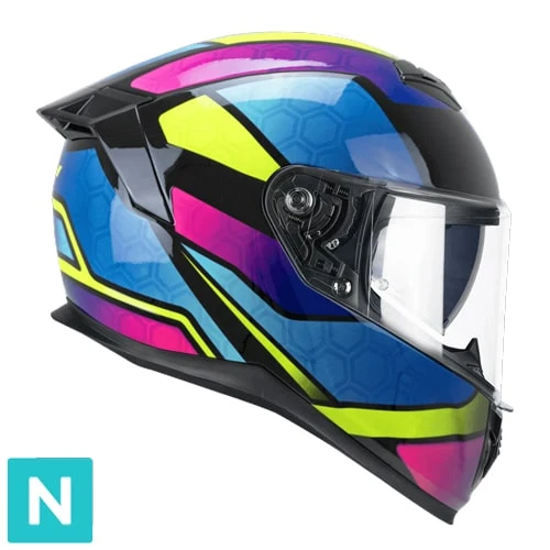 CGM 361K AVENT FIBRA NEON CASCO INTEGRAL ROSA AZUL AMARILLO FLÚOR
