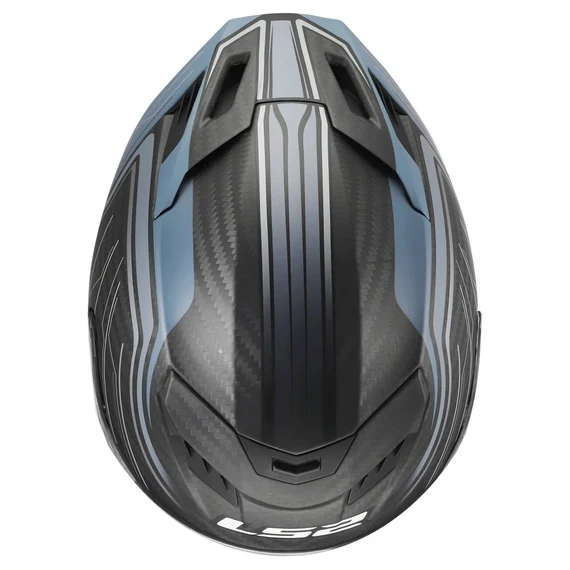 LS2 FF807 DRAGON SUBIC CASCO DE MOTO AZUL PETROLEO AZUL