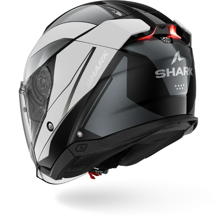 SHARK SKWAL i3 JET MEKARIUM CASCO DE MOTO BLANCO CHROMO NEGRO