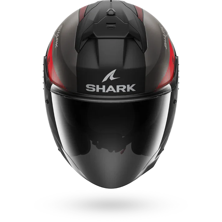 SHARK SKWAL JET CUP MOTOGP MAT CASCO DE MOTO JET NEGRO ANTRACITE ROJO