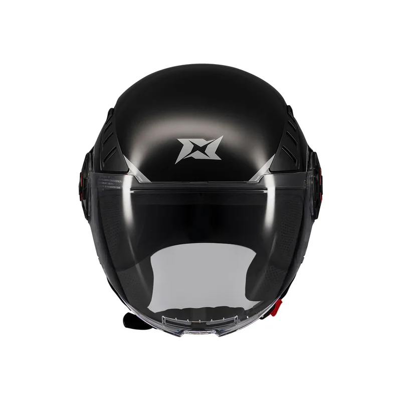AXXIS OF513B METRO S SOLID V2 A1 CASCO DE MOTO NEGRO BRILLO