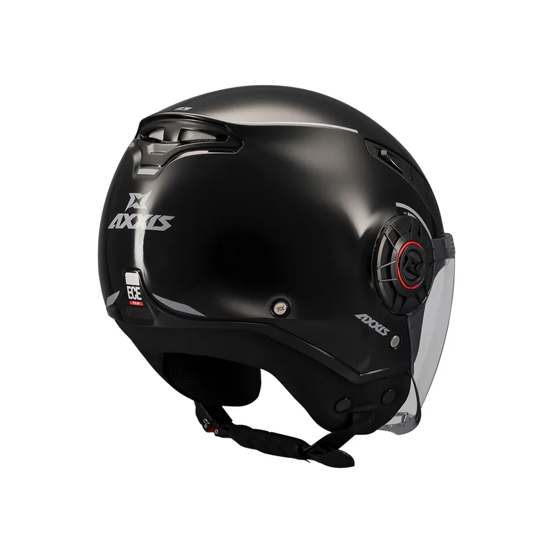 AXXIS OF513B METRO S SOLID V2 A1 CASCO DE MOTO NEGRO BRILLO