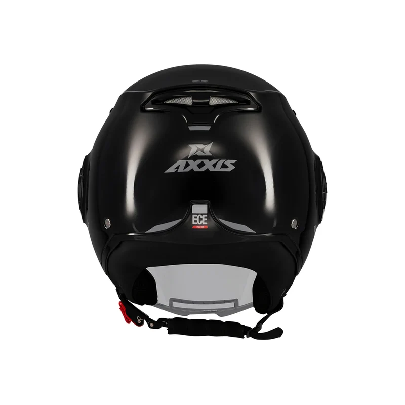 AXXIS OF513B METRO S SOLID V2 A1 CASCO DE MOTO NEGRO BRILLO