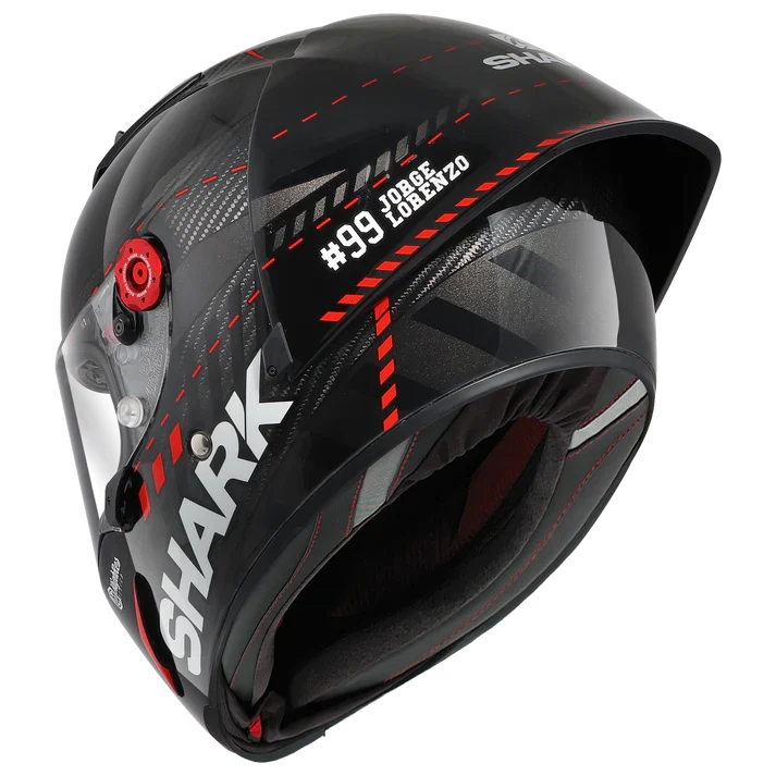 SHARK RACE-R PRO GP CASCO DE MOTO ROJO ANTRACITE CARBONO
