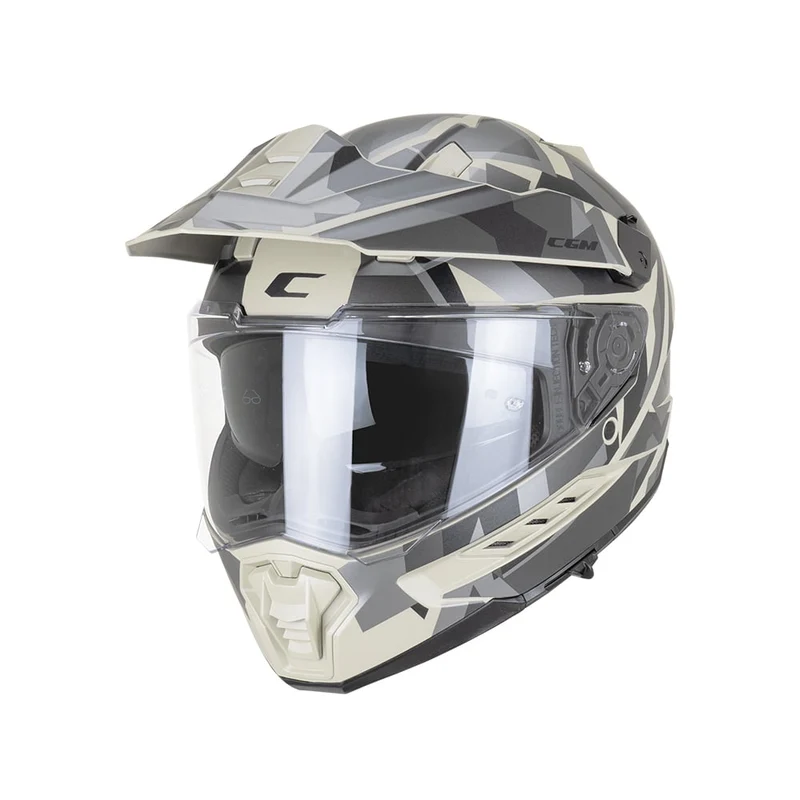 CGM 366R DUAL DIRT CASCO ENDURO NEGRO BEIGE MATE