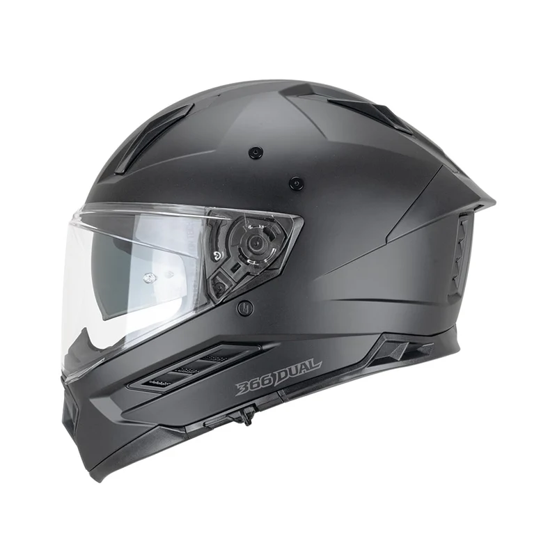 CGM 366A DUAL MONO CASCO ENDURO NEGRO MATE