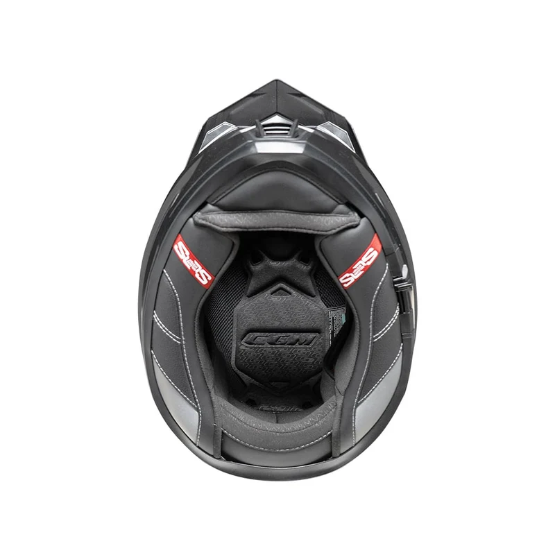 CGM 366A DUAL MONO CASCO ENDURO NEGRO MATE