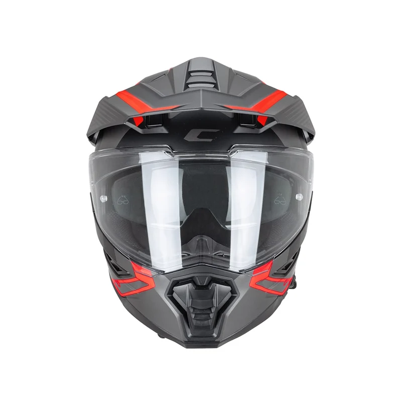 CGM 366G DUAL RANGER CASCO ENDURO NEGRO ROJO FLÚOR MATE