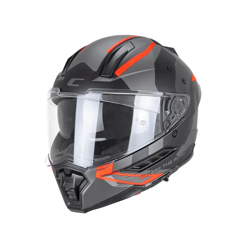 CGM 366G DUAL RANGER CASCO ENDURO NEGRO ROJO FLÚOR MATE