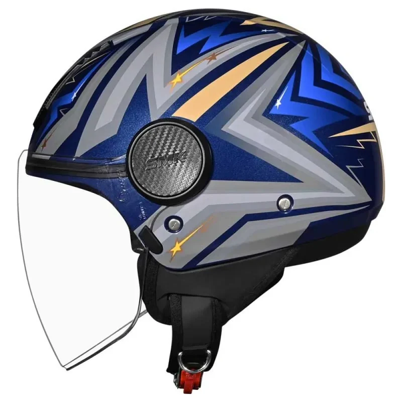 SMK CASCO JET LAMINAR STARZ DECORADO BRILLO (GL565)