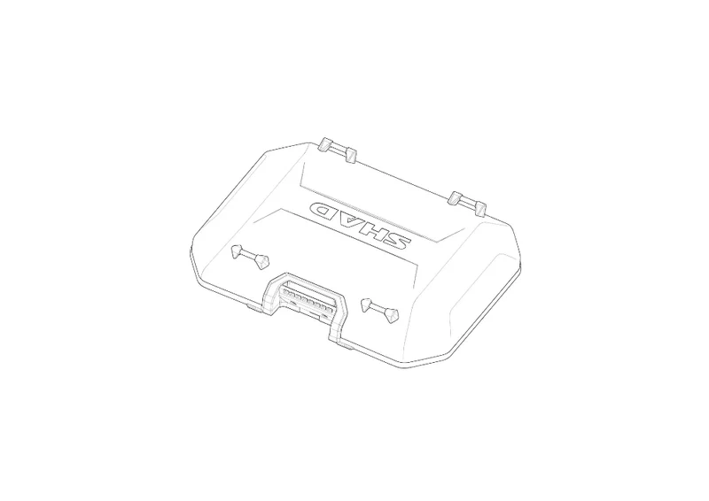 SHAD BLACK ALUMINIUM COVER TERRA TOP CASE