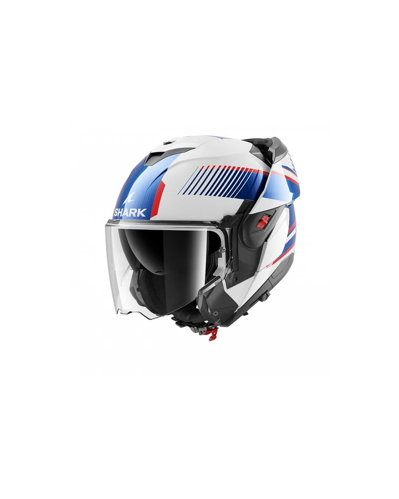 SHARK OXO SPEED-TECH NEGRO Azul Blanco Casco De Moto