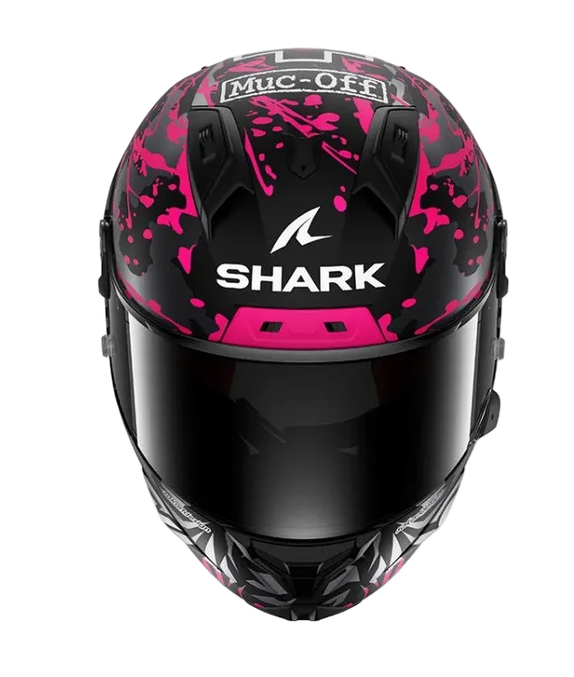SHARK AERON-GP FIM RACING #2 REPLICA Rojo NEGRO AZUL VIOLETA Casco De Moto