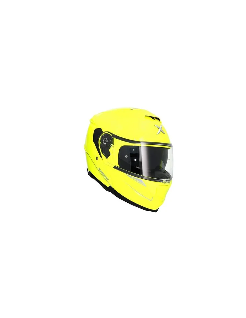 SHIRO FF950 DISCOVER MONOCOLOR CASCO INTEGRAL DE MOTOCICLETA AMARILLO-FLÚORR