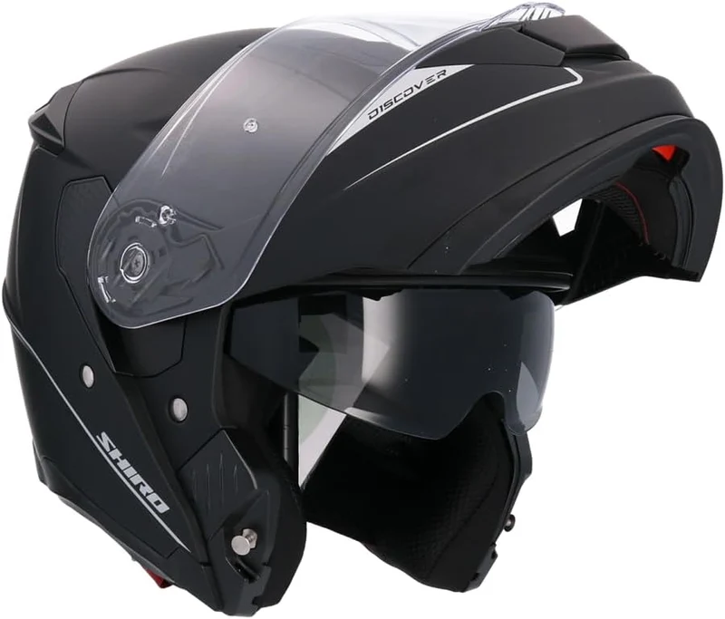 SHIRO CASCO FF950 DISCOVER MONOCOLOR NEGRO