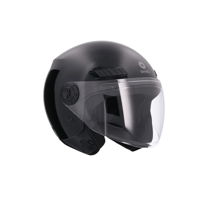 SHIRO CASCO SH-62 KIOTO MONOCOLOR NEGRO