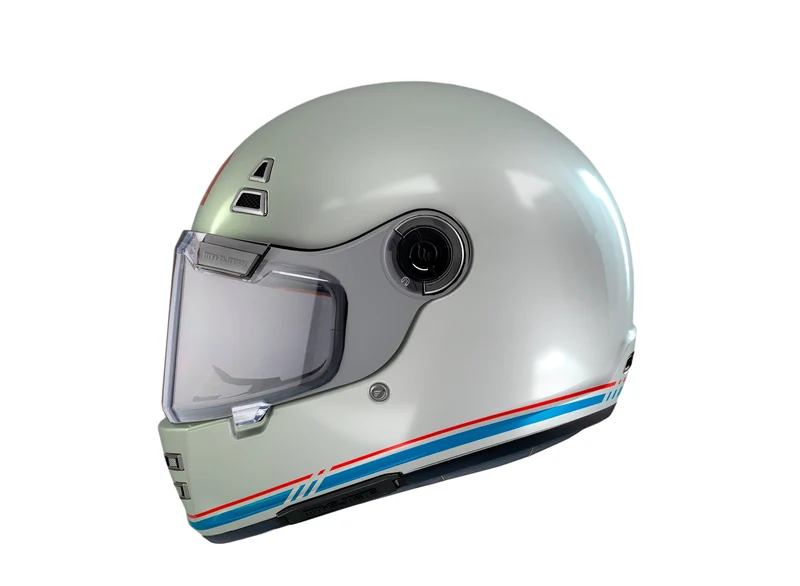 MT JARAMA SV SOLID INTEGRAL CASCO DE MOTO A7 BLANCO BRILLO
