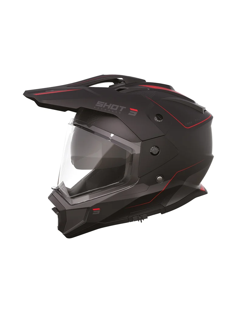SHOT CASCO TREK RALLY BLACK_RED_MATT XS