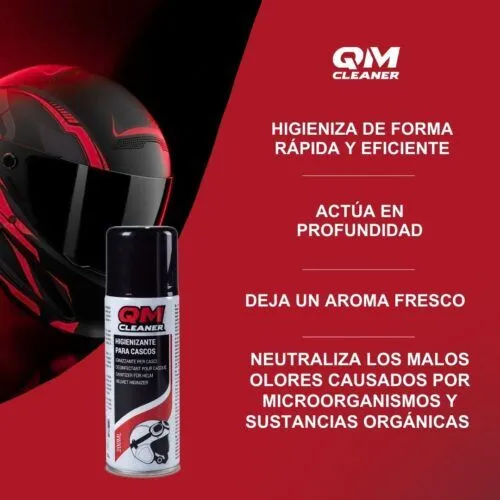QM CLEANER KIT LIMPIEZA E HIGIENIZANTE DE CASCOS