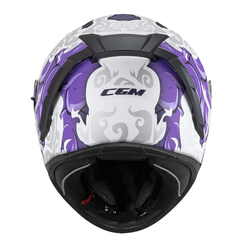 CGM 311F BLAST CLOUD CASCO INTEGRAL BLANCO MORADO MATE