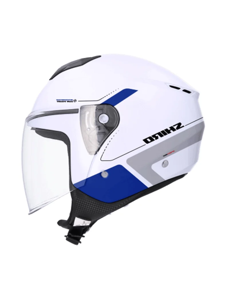 SHIRO CASCO IBIZA SPORTAGE BLANCO PERLA AZUL