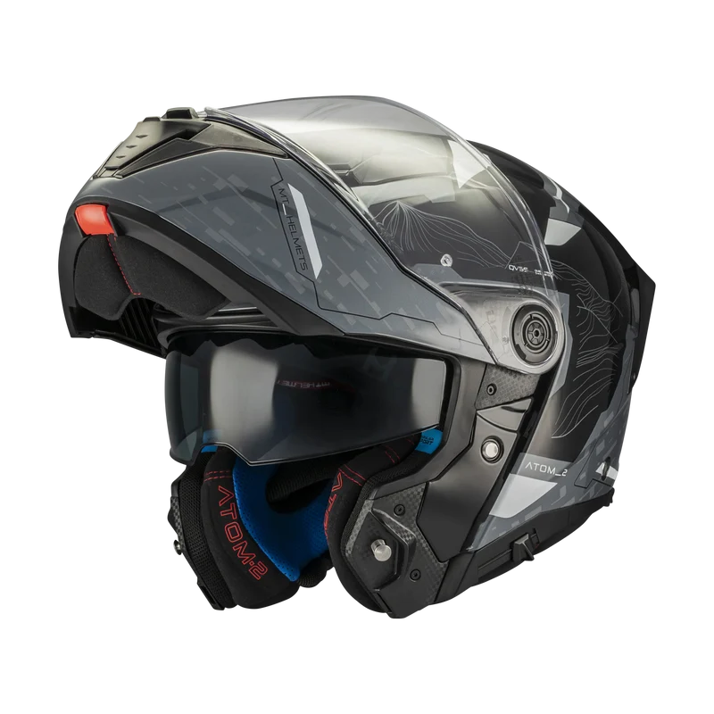 MT FU404SV ATOM 2 SV HIGHLANDS MODULAR CASCO DE MOTO C2 BRILLO