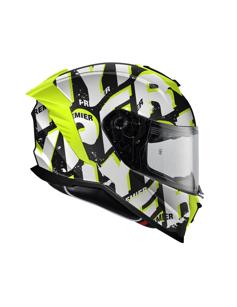 PREMIER 26 HYPER SRY8BM CASCO INTEGRAL NEGRO BLANCO AMARILLO