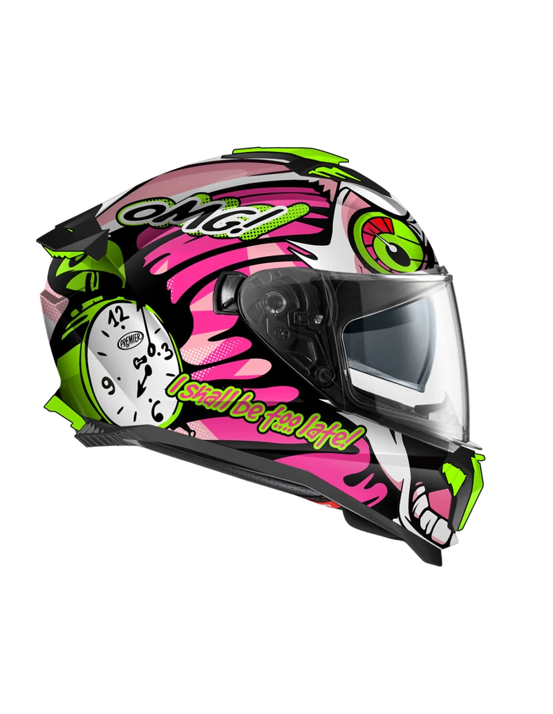 PREMIER 26 TYPHOON BU18BM CASCO INTEGRAL BLANCO FUCSIA
