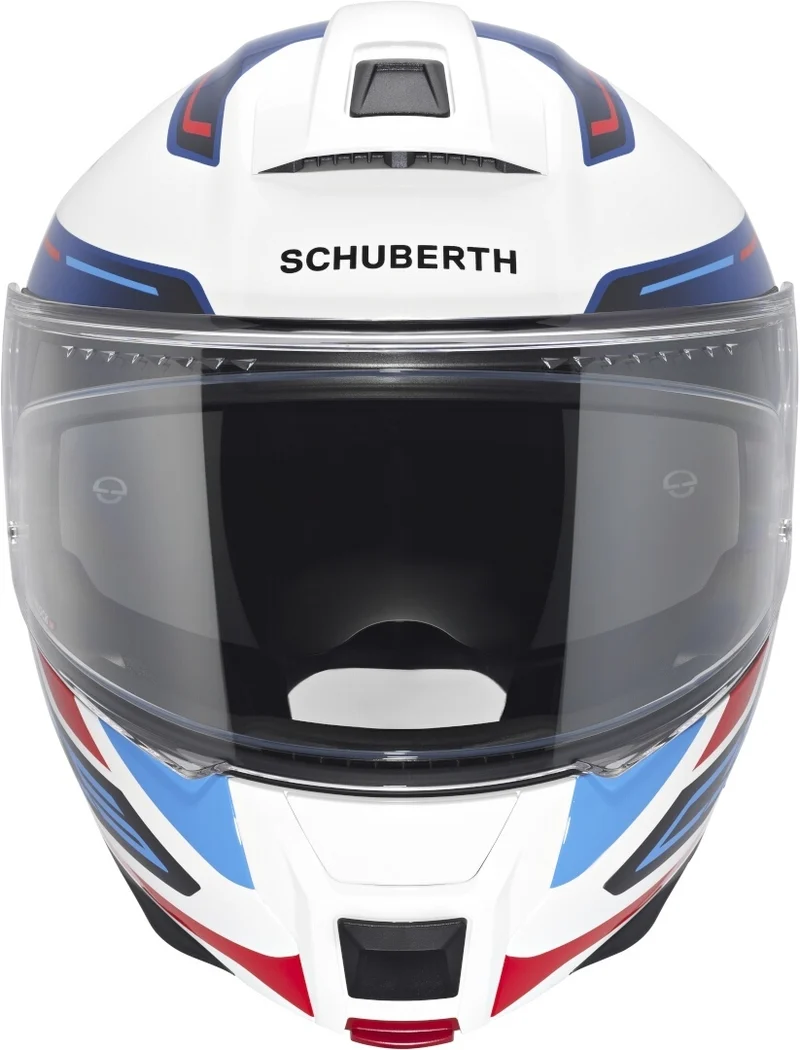 SCHUBERTH CASCO MODULAR C5 OMEGA BLANCO AZUL ROJO