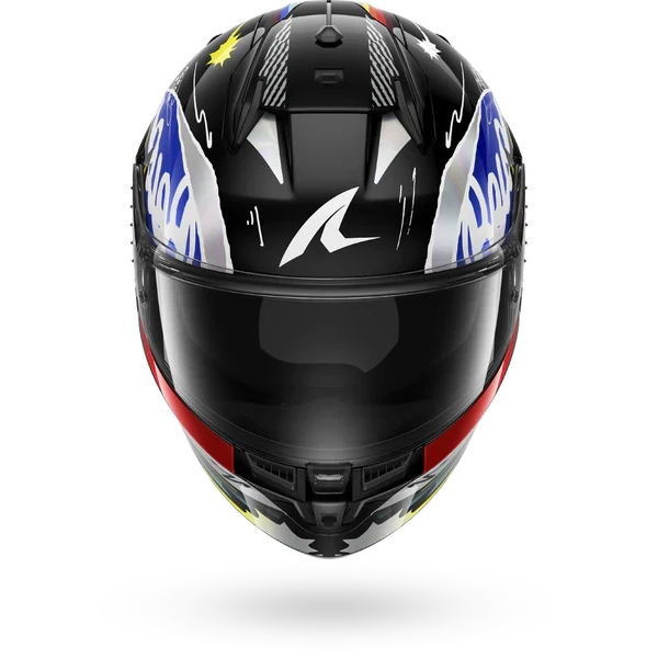 SHARK D-SKWAL 3 STREETRUSH Casco De Moto Negro Azul Chrom