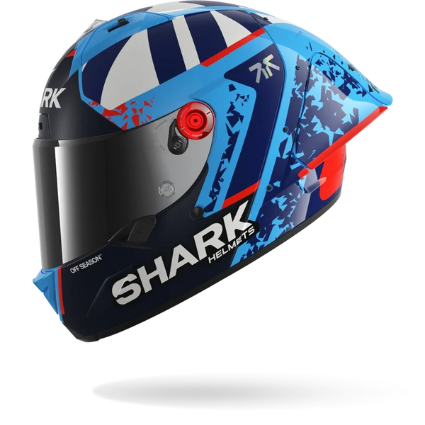 SHARK AERON-GP FIM RACING #1 REPLICA RAUL FERNANDEZ Azul Blanco Casco De Moto