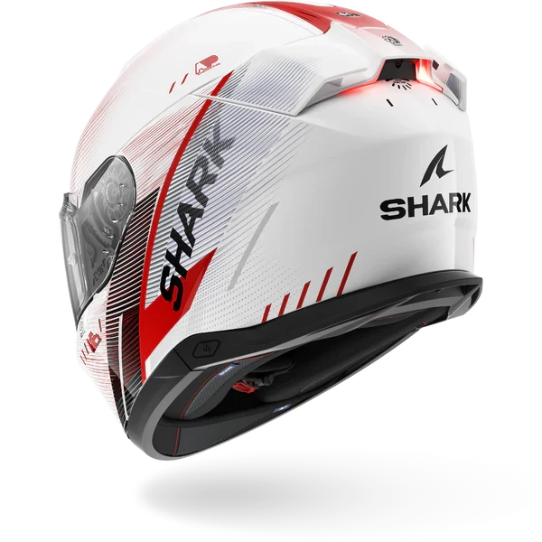 SHARK SKWAL i3 SPEED-TECH Blanco Rojo NEGRO Casco De Moto