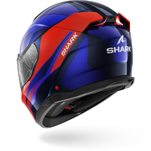 SHARK SKWAL i3 MEKARIUM Azul Naranja Casco De Moto