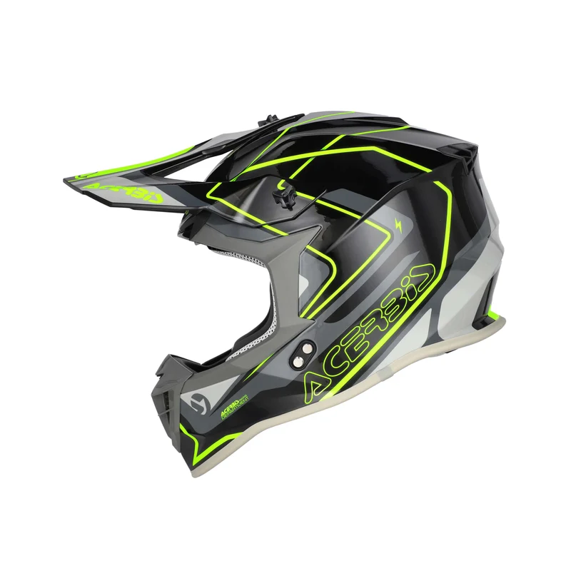 ACERBIS LINEAR 22-06 CASCO DE MOTO NEGRO AMARILLO FLÚOR