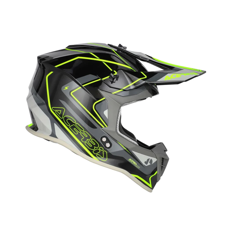 ACERBIS LINEAR 22-06 CASCO DE MOTO NEGRO AMARILLO FLÚOR